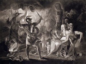 Macbeth, die drei Hexen und Hekate, 1805 von John Boydell
