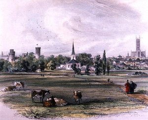 Warwick, von St. Nicholas Meadow von John Brandard