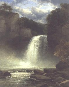 Eine Wasserfallszene