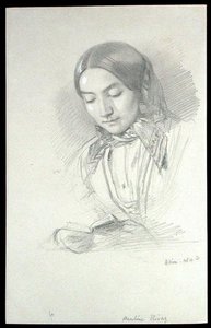 Porträt von Pauline Rivaz von John Brett