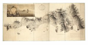 Militärische Vermessung des Teils von St. Lucia, der von den britischen Streitkräften von Dezember 1778 bis Januar 1784 besetzt war, als die Insel an die Franzosen zurückgegeben wurde von John Brown