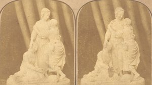 Paar früher Stereographien britischer Statuen, 1850er-1910er von John Browning