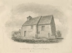 Bednall Kirche: Sepiazeichnung, 1841
