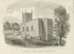 Endon Kirche (Sepia-Zeichnung)