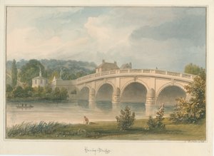 Oxfordshire - Henley upon Thames Brücke, 1826 von John Buckler