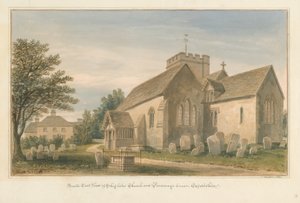 Shiplake Kirche und Pfarrhaus von John Buckler