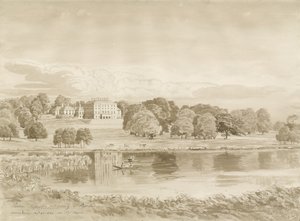 Patshull House: Sepia-Waschzeichnung, 26. August 1820