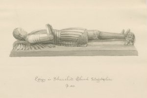 Shareshill Kirche - Monumentale Effigie [von Sir Humphrey Swynnerton]