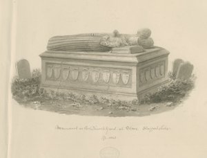 Stone Kirche - [Grab von William Crompton] von John Buckler