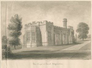 Tixall - Kapelle in Tixall Hall von John Buckler