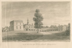 Tixall Hall - Ställe: Sepia-Zeichnung, 1841 von John Buckler