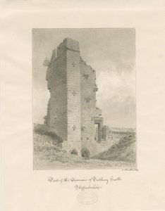 Tutbury Castle von John Buckler