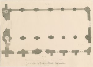 Tutbury Priory Kirche - Plan