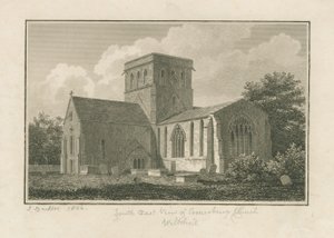 Wiltshire - Amesbury Kirche: Gravur, 1806 von John Buckler