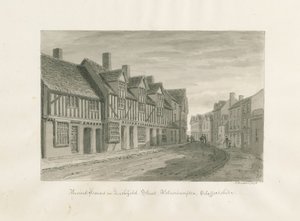 Wolverhampton - Alte Häuser in der Lichfield Straße von John Buckler