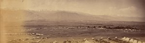 Panorama Safed Sang Camp vom 51. Camp, Safed Koh in der Ferne