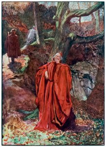 "Christian und Hopeful verlassen Atheist lachend" aus "Die Pilgerreise von dieser Welt zu der zukünftigen Welt" von John Bunyan von John Byam Liston Shaw