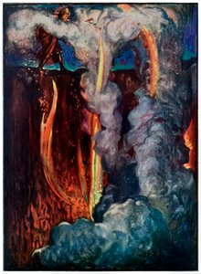 Höllenschlund aus The Pilgrims Progress From This World, To That Which Is To Come von John Bunyan (1628-1688) Illustration von Byam Shaw (1872-1919)