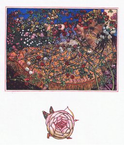Lied von Gulbaz, Illustration aus The Garden of Kama (and other lyrics from India), 1920 von John Byam Liston Shaw