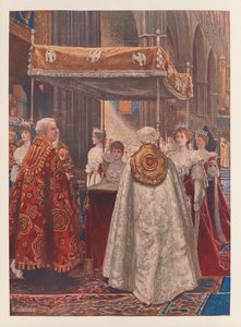 Die Salbung von Königin Alexandra von John Byam Liston Shaw