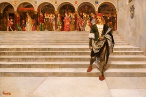 Dies ist ein Herz, auf das sich die Königin stützte von John Byam Liston Shaw