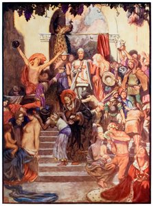Vanity Fair aus The Pilgrims Progress From This World, To That Which Is To Come von John Bunyan (1628-1688) Illustration von Byam Shaw (1872-1919) von John Byam Liston Shaw