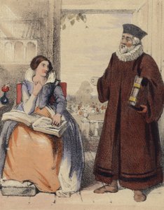 Roger Ascham, Lehrer von Königin Elisabeth I. von John Callcott Horsley