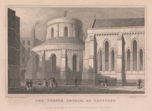Die Temple Church nach der Restaurierung von John Carter