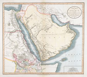 Neue Karte von Arabien, einschließlich Ägypten, Abessinien, dem Roten Meer usw. aus den neuesten Quellen