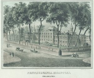 Pennsylvania Hospital, 1838 von John Caspar Wild