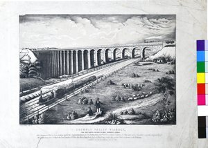 Crimple Valley Viadukt, York und North Midland Railway. Harrogate-Zweig