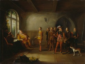 Falstaff und die Rekruten, aus "Henry IV, Teil II" von John Cawse
