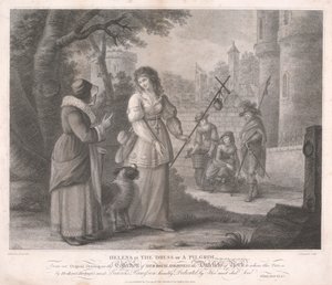 Helena im Pilgergewand - "Ende gut, alles gut," Akt III, Szene V von John Chapman