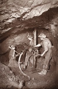 Ein Bohrkopf, East Pool Mine, Illustration aus 