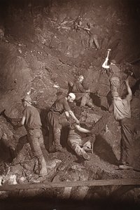 Unterhandstrossen, East Pool Mine, Illustration aus 
