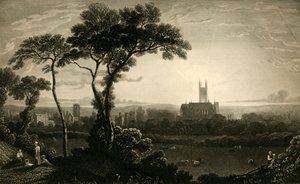 Ostansicht der Stadt Canterbury von John Charles Varrall