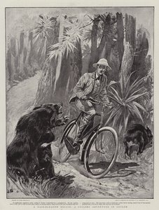 Eine haarsträubende Flucht, ein Radfahrerabenteuer in Ceylon von John Charlton