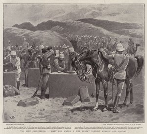 Die Nil-Expedition, eine Pause für Wasser in der Wüste zwischen Kosheh und Absarat von John Charlton