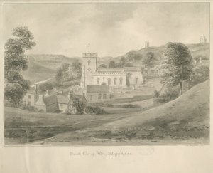 Alton - Kirche und Häuser von John Chessell Buckler