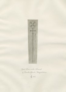 Enville Kirche - Grabstein von John Chessell Buckler