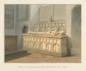 Earls Colne Kirche - Denkmal von John Chessell Buckler