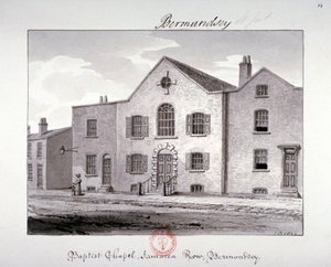 Ansicht der Baptistenkapelle in der Jamaica Row, Bermondsey, London