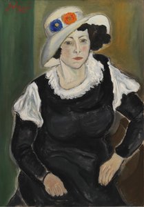 Eine Dame mit Hut. Die Frau des Künstlers, Dagny Marie Christensen
