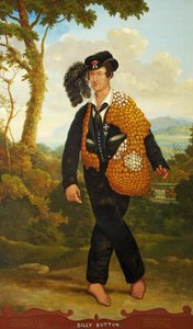 Porträt von Billy Button, dem singenden Minnesänger, ca. 1830