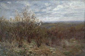 Frühling im Tal von John Clayton Adams