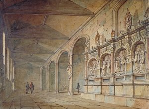 Innenraum der Kapelle St. Peter ad Vincula, Tower of London, 1814