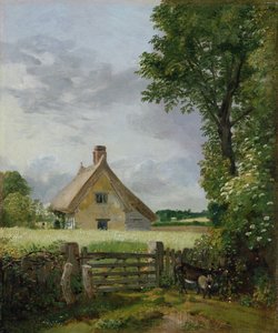 Ein Cottage in einem Kornfeld von John Constable