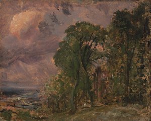 Eine Ansicht von Hampstead bei stürmischem Wetter
