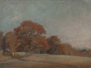 Herbstlandschaft in East Bergholt von John Constable