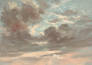 Wolkenstudie: Stürmischer Sonnenuntergang, 1821-1822 von John Constable